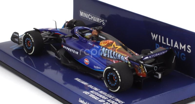 Minichamps Williams F1  Fw45 Team Williams Racing Gulf N 23 Las Vegas Usa Gp 2023 Alexander Albon 1:43 Modrá Černá