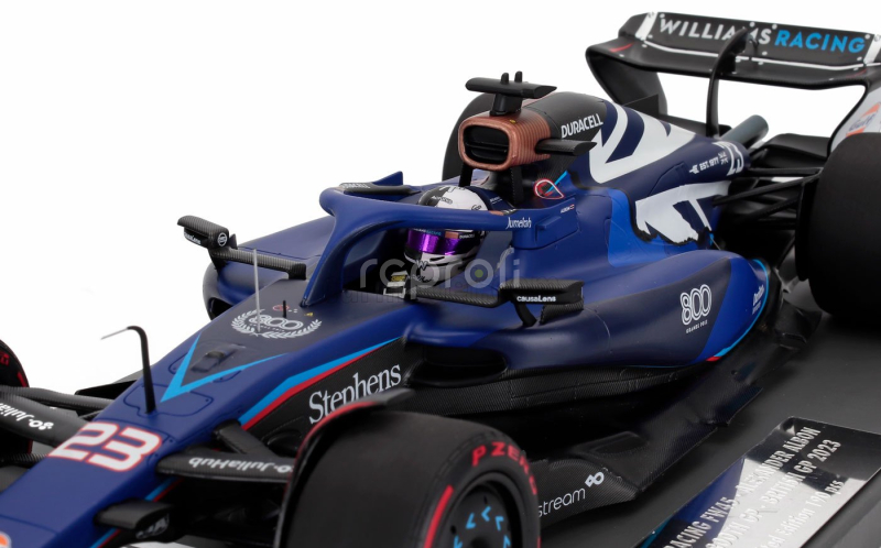 Minichamps Williams F1  Fw45 Team Williams Racing N 23 (800th Gp) British Gp 2023 Alexander Albon 1:18 Blue