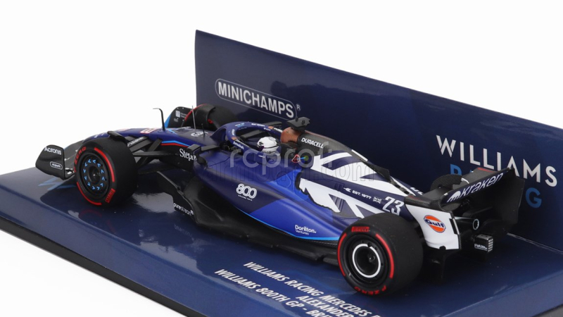 Minichamps Williams F1  Fw45 Team Williams Racing N 23 (800th Gp) British Gp 2023 Alexander Albon 1:43 Blue