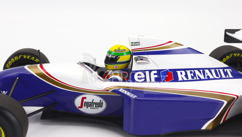 Minichamps Williams F1  Renault Elf Fw16 N 2 Pole Position Japan Pacific Gp 1994 Ayrton Senna 1:12 Modrá Bílá