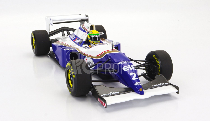 Minichamps Williams F1  Renault Elf Fw16 N 2 Pole Position Japan Pacific Gp 1994 Ayrton Senna 1:12 Modrá Bílá