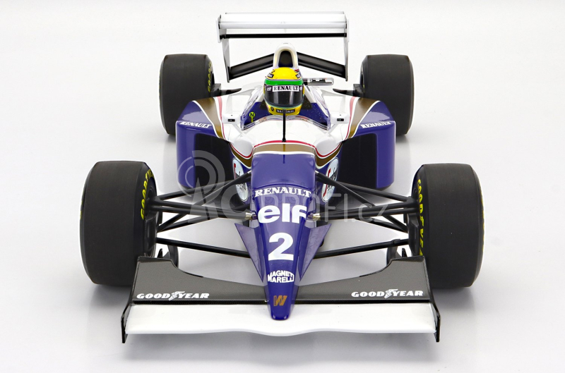 Minichamps Williams F1  Renault Elf Fw16 N 2 Pole Position Japan Pacific Gp 1994 Ayrton Senna 1:12 Modrá Bílá
