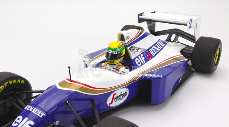 Minichamps Williams F1  Renault Elf Fw16 N 2 Pole Position Japan Pacific Gp 1994 Ayrton Senna 1:12 Modrá Bílá