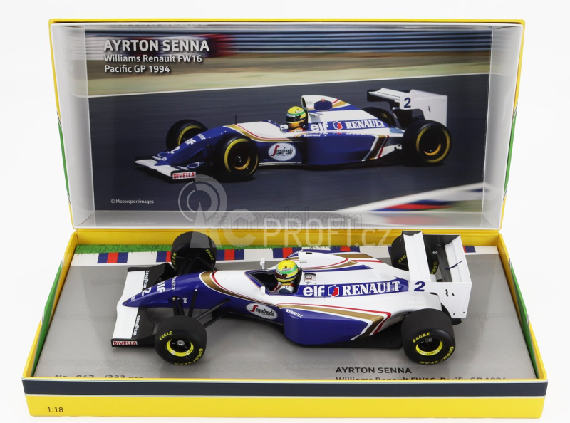 Minichamps Williams F1 Renault Elf Fw16 N 2 1:18, modrobílá