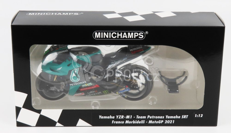 Minichamps Yamaha Yzr-m1 Team Petronas Yamaha Srt N 21 1:12, zelená