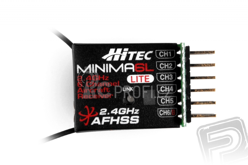 MINIMA 6L 2,4Ghz ultralehký přijímač AFHSS 6 kanálů bez telemetrie