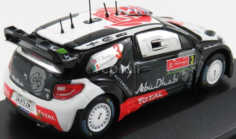 Minipartes Citroen Ds3 Wrc Abu Dhabi N 3 Rally Of Portugal 2015 K.meeke - P.nagle 1:43 Bílá Černá Červená