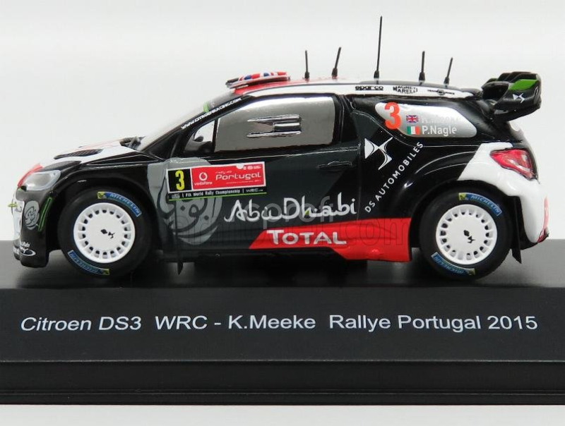 Minipartes Citroen Ds3 Wrc Abu Dhabi N 3 Rally Of Portugal 2015 K.meeke - P.nagle 1:43 Bílá Černá Červená