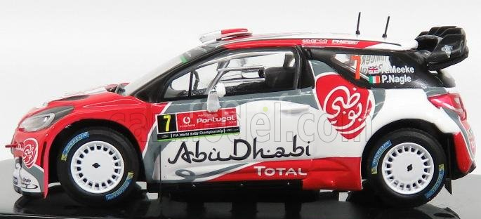 Minipartes Citroen Ds3 Wrc Team Total Abu Dhabi N 7 Winner Rally Portugal 2016 K.meeke - P.nagle 1:43 Červená Bílá
