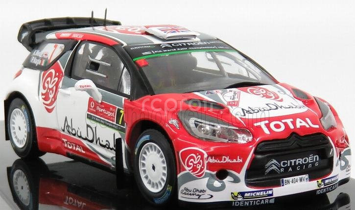 Minipartes Citroen Ds3 Wrc Team Total Abu Dhabi N 7 Winner Rally Portugal 2016 K.meeke - P.nagle 1:43 Červená Bílá