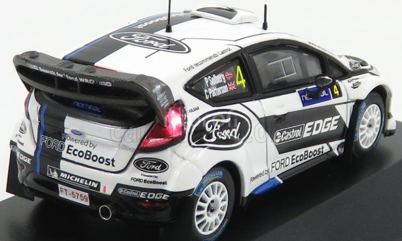 Minipartes Ford england Fiesta Rs Wrc N 4 Rally Finland 2012 P.solberg - C.patterson 1:43 Bílá Černá
