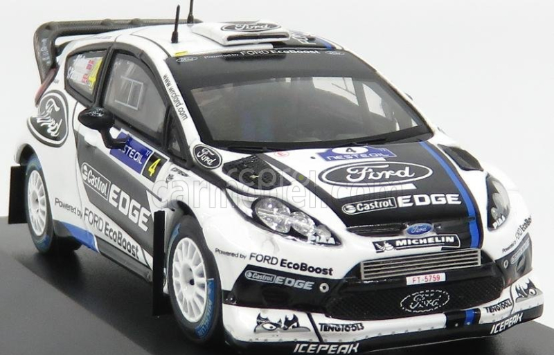 Minipartes Ford england Fiesta Rs Wrc N 4 Rally Finland 2012 P.solberg - C.patterson 1:43 Bílá Černá