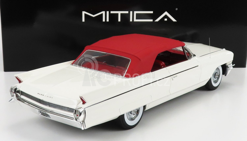 Mitica Cadillac Eldorado Biarritz Convertible Closed 1962 1:18 Bílé Bordeaux