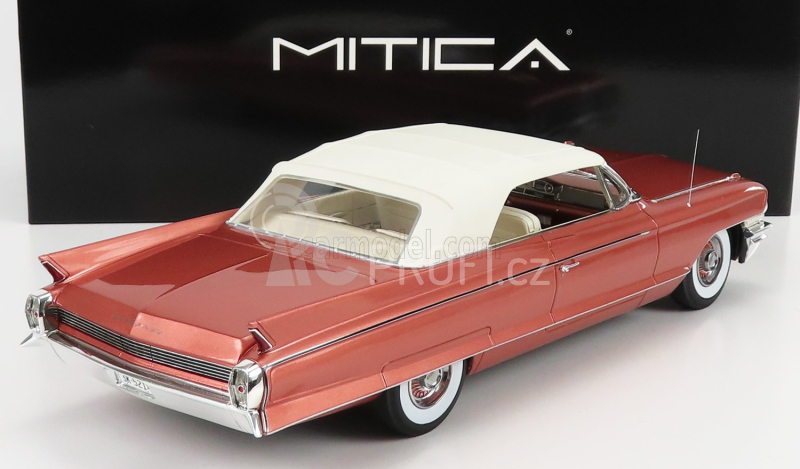 Mitica Cadillac Eldorado Biarritz Convertible Closed 1962 1:18 Pink Met