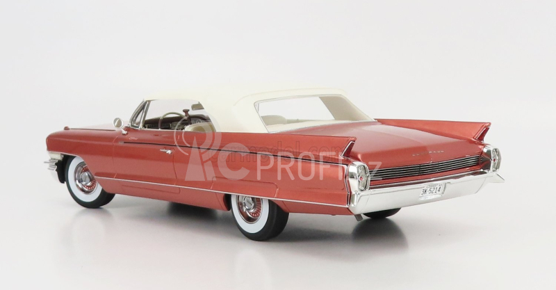 Mitica Cadillac Eldorado Biarritz Convertible Closed 1962 1:18 Pink Met