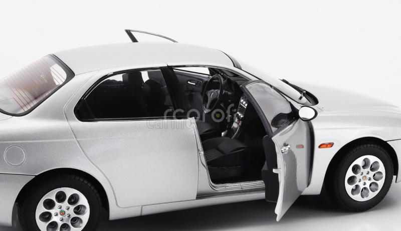 Mitica-diecast Alfa romeo 156 2.0 Twin Spark 1997 - Black Interior 1:18 Silver 612