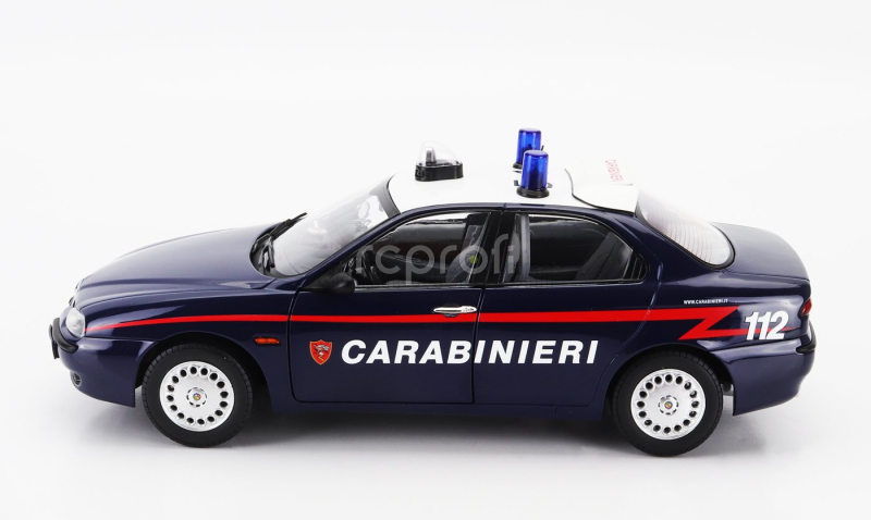 Mitica-diecast Alfa romeo 156 2.0 Twin Spark Carabinieri 1997 1:18 Modrá Bílá