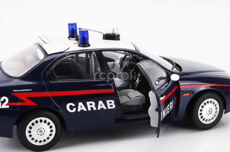 Mitica-diecast Alfa romeo 156 2.0 Twin Spark Carabinieri 1997 1:18 Modrá Bílá