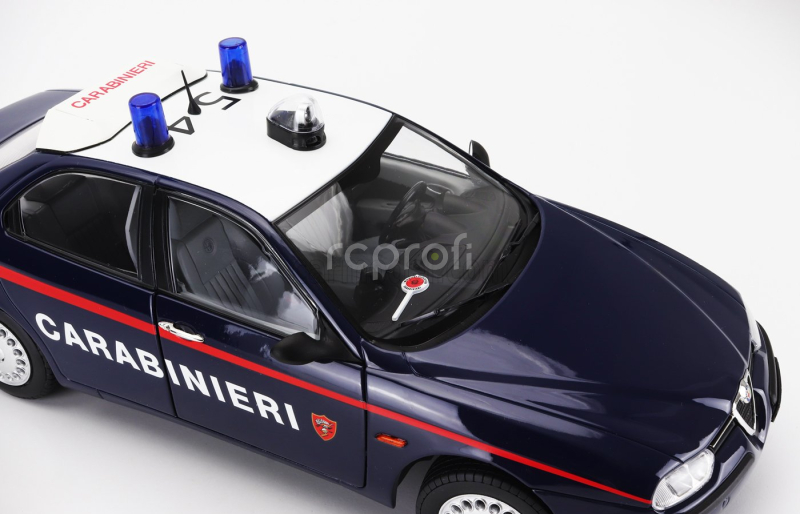 Mitica-diecast Alfa romeo 156 2.0 Twin Spark Carabinieri 1997 1:18 Modrá Bílá