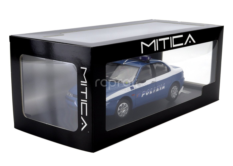 Mitica-diecast Alfa romeo 156 2.0 Twin Spark Polizia Stradale 1997 1:18 Modrá Bílá