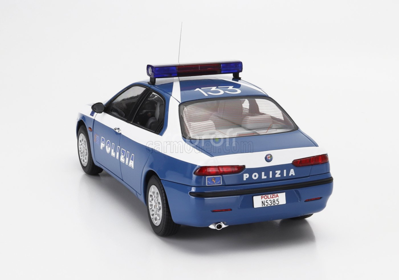 Mitica-diecast Alfa romeo 156 2.0 Twin Spark Polizia Stradale 1997 1:18 Modrá Bílá
