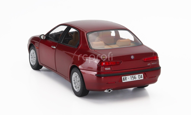 Mitica-diecast Alfa romeo 156 2.5 V6 24v 1997 – Beige Interior 1:18 Rosso Proteo Met Red