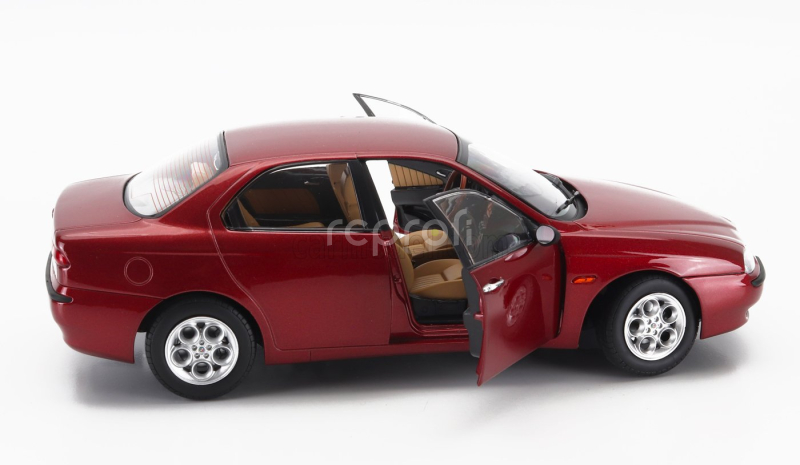 Mitica-diecast Alfa romeo 156 2.5 V6 24v 1997 – Beige Interior 1:18 Rosso Proteo Met Red