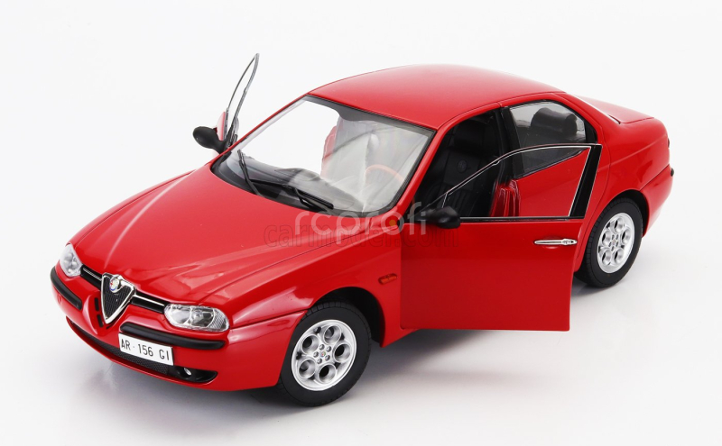 Mitica-diecast Alfa romeo 156 2.5 V6 24v 1997 – Black Interior 1:18 Rosso Alfa Red