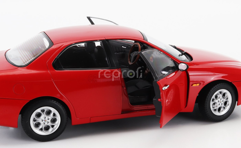 Mitica-diecast Alfa romeo 156 2.5 V6 24v 1997 – Black Interior 1:18 Rosso Alfa Red