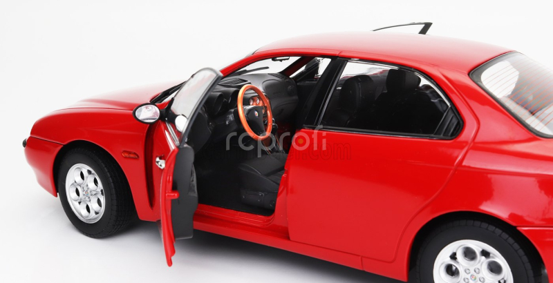 Mitica-diecast Alfa romeo 156 2.5 V6 24v 1997 – Black Interior 1:18 Rosso Alfa Red