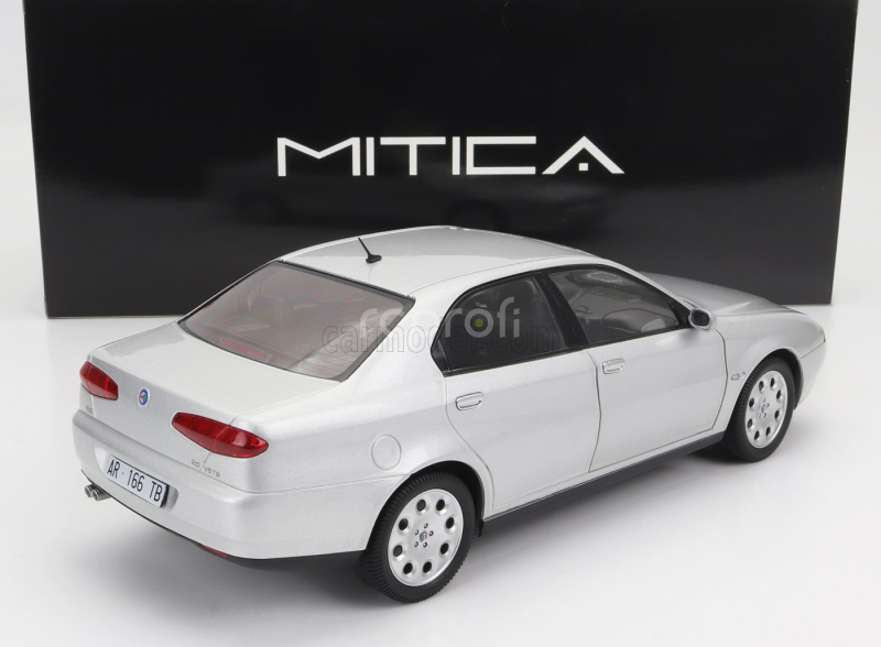 Mitica-diecast Alfa romeo 166 2.0 V6 Tb 1998 – Black Interior 1:18 Silver