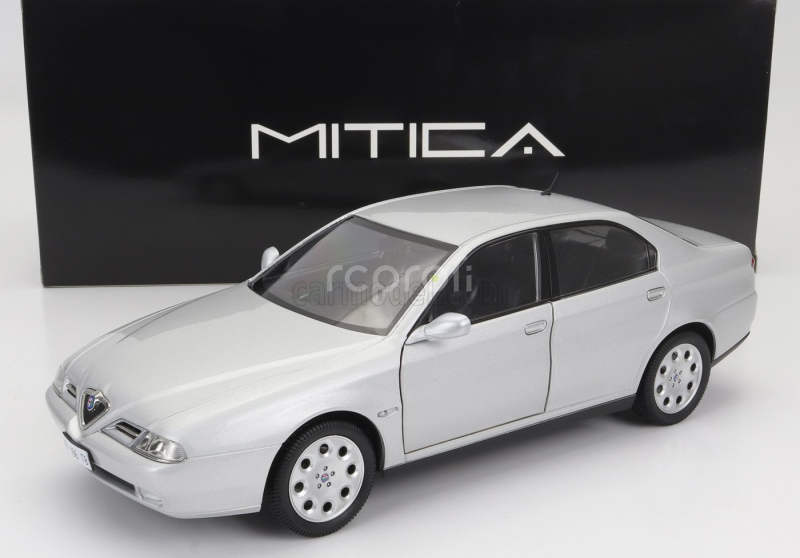 Mitica-diecast Alfa romeo 166 2.0 V6 Tb 1998 – Black Interior 1:18 Silver