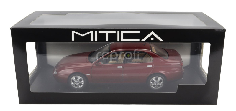 Mitica-diecast Alfa romeo 166 3.0 V6 1998 – Beige Interior 1:18 Rosso Proteo Met Red