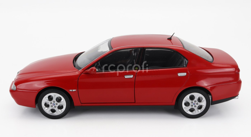 Mitica-diecast Alfa romeo 166 3.0 V6 1998 - Black Interior 1:18 Rosso Alfa Red