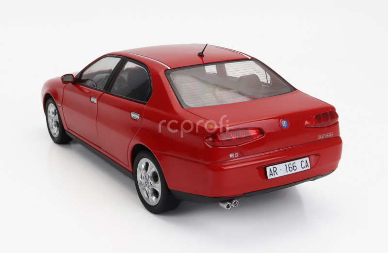 Mitica-diecast Alfa romeo 166 3.0 V6 1998 - Black Interior 1:18 Rosso Alfa Red