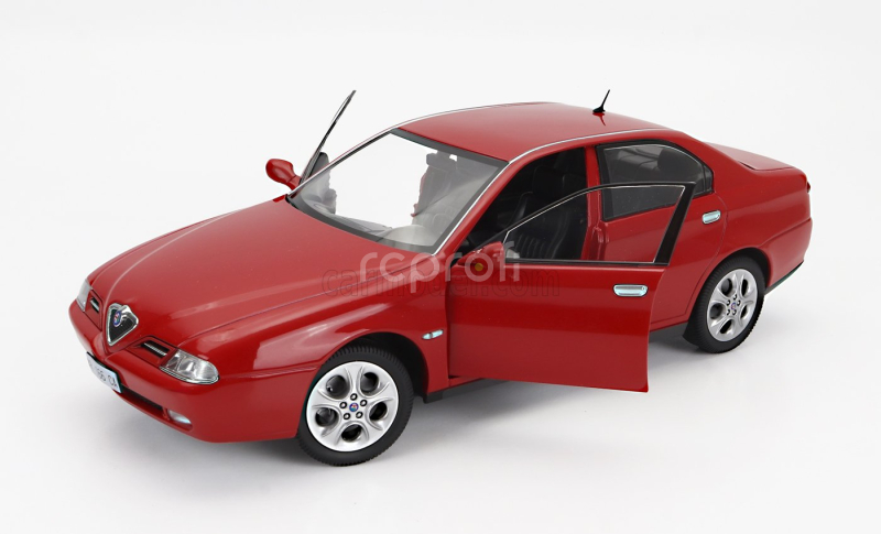 Mitica-diecast Alfa romeo 166 3.0 V6 1998 - Black Interior 1:18 Rosso Alfa Red