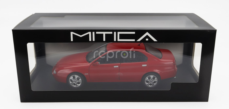 Mitica-diecast Alfa romeo 166 3.0 V6 1998 - Black Interior 1:18 Rosso Alfa Red
