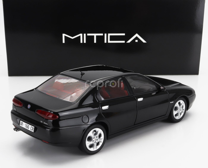 Mitica-diecast Alfa romeo 166 3.0 V6 1998 – Red Interior 1:18 Black