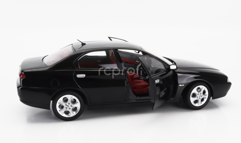 Mitica-diecast Alfa romeo 166 3.0 V6 1998 – Red Interior 1:18 Black