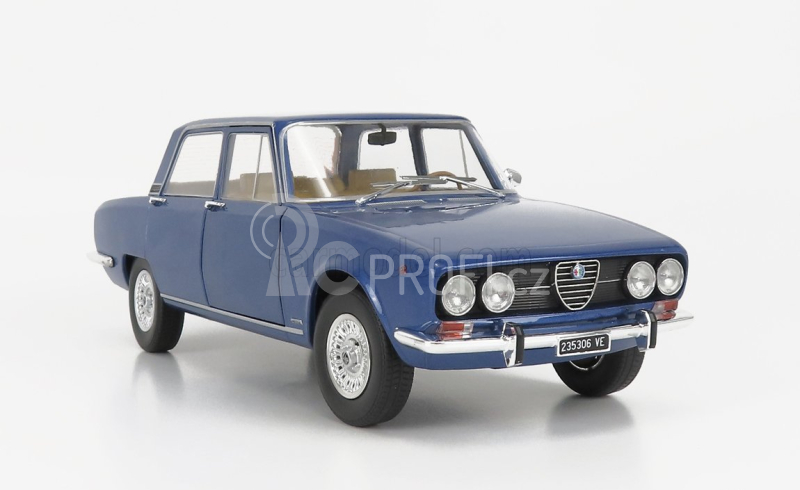 Mitica-diecast Alfa romeo 2000 Berlina 1971 - Cerchi Millerighe Wheels 1:18 Modrá Pervinca Met 349