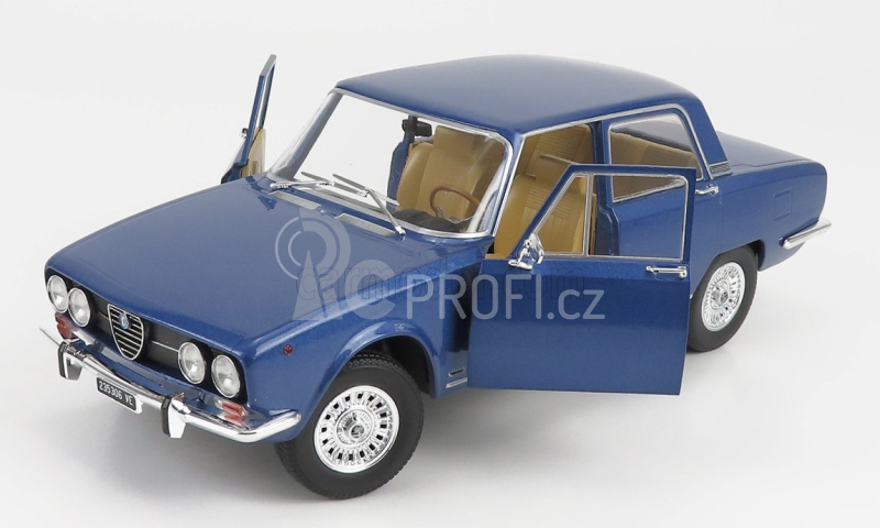 Mitica-diecast Alfa romeo 2000 Berlina 1971 - Cerchi Millerighe Wheels 1:18 Modrá Pervinca Met 349