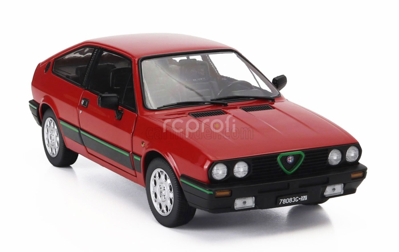 Mitica-diecast Alfa romeo Alfa Romeo Sprint 1.5 Quadrifoglio Verde 1983 1:18 Rosso Alfa Red