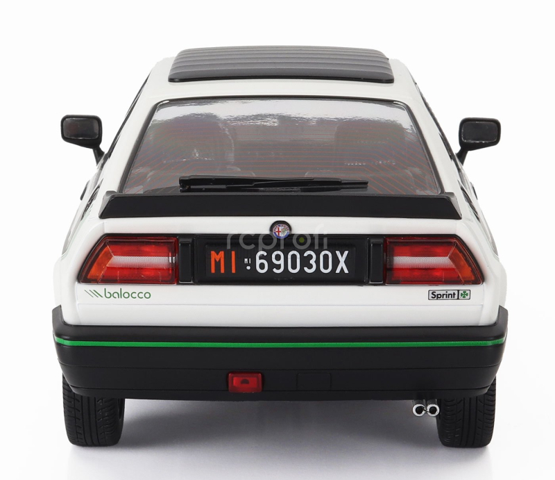 Mitica-diecast Alfa romeo Alfa Romeo Sprint 1.5 Quadrifoglio Verde Balocco 1984 1:18 Bianco Capodimonte - Bílá
