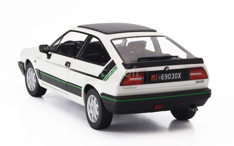 Mitica-diecast Alfa romeo Alfa Romeo Sprint 1.5 Quadrifoglio Verde Balocco 1984 1:18 Bianco Capodimonte - Bílá