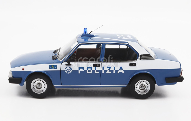 Mitica-diecast Alfa romeo Alfetta 2000 Polizia Stradale 1978 Police 1:18 Modrá Bílá