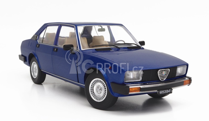 Mitica-diecast Alfa romeo Alfetta Berlina 2000l 1978 - Cerchi Millerighe Wheels 1:18 Modrá Pervinca Met 349