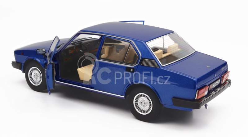 Mitica-diecast Alfa romeo Alfetta Berlina 2000l 1978 - Cerchi Millerighe Wheels 1:18 Modrá Pervinca Met 349