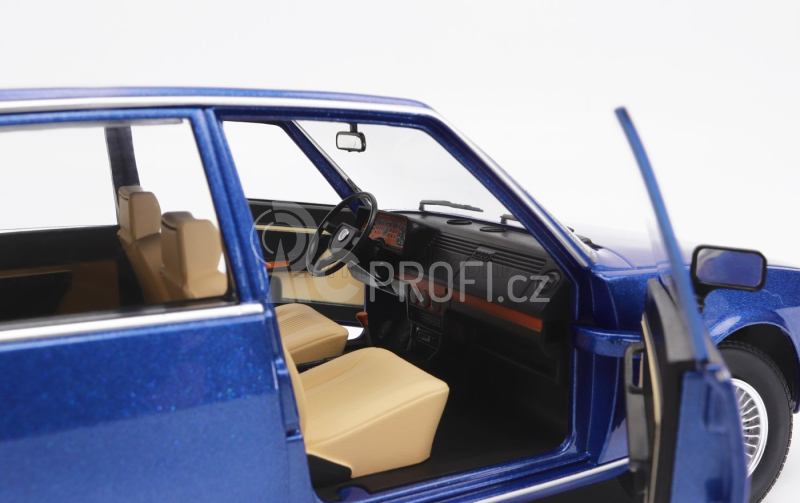 Mitica-diecast Alfa romeo Alfetta Berlina 2000l 1978 - Cerchi Millerighe Wheels 1:18 Modrá Pervinca Met 349