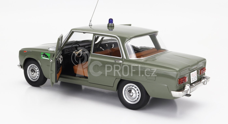 Mitica-diecast Alfa romeo Giulia 1.6 Ti Polizia Milano 1963 - Squadra Mobile Tel. 777 1:18 Verde Lucido - Zelená