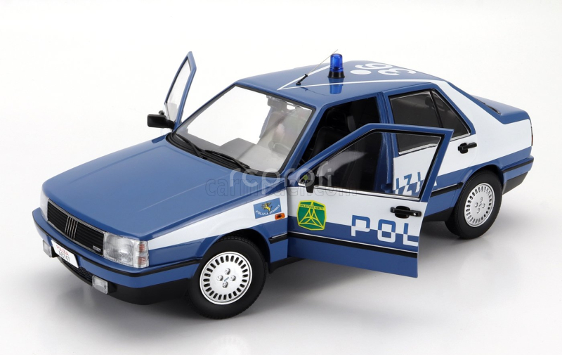 Mitica-diecast Fiat Croma Cht Polizia 1987 Police 1:18 Světle Modrá Bílá